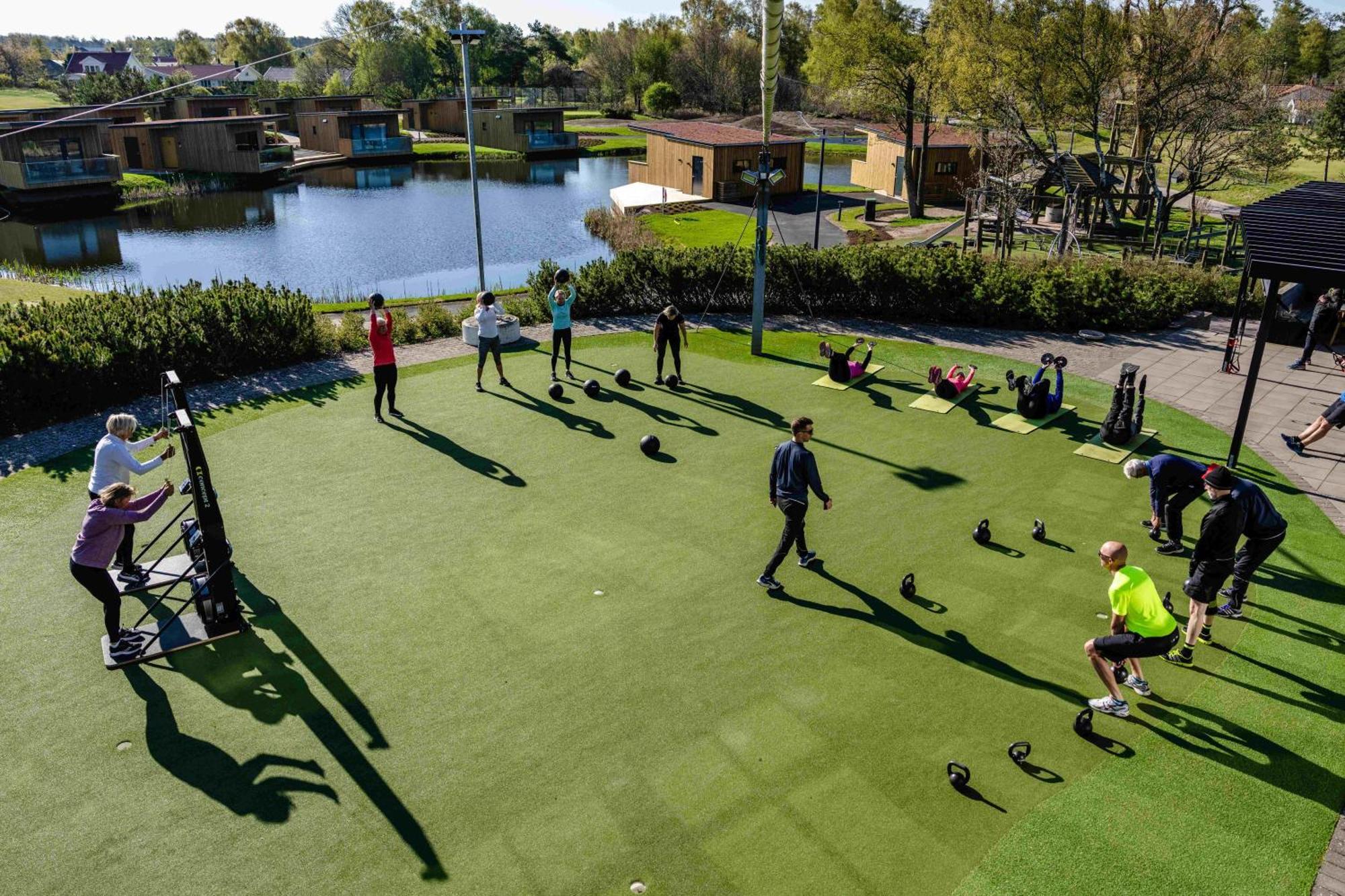 Halmstad Golfarena Hotell & Laegenheter Strandlida المظهر الخارجي الصورة